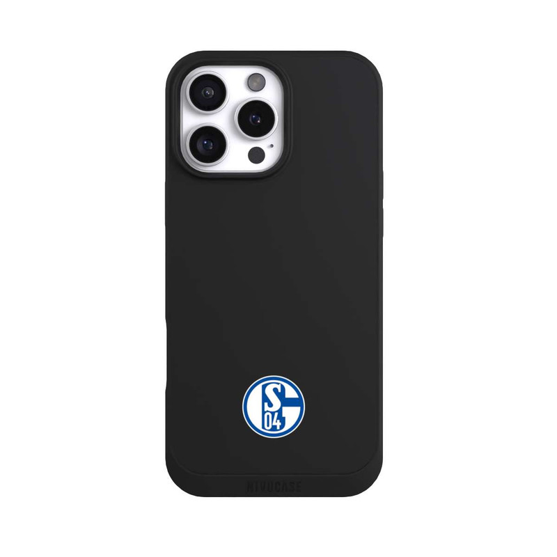 iPhone 16 Pro Max NIVOpure FC Schalke 04 Logo Klein Transparent