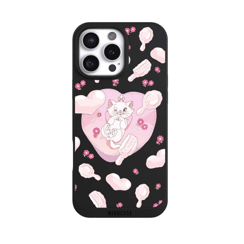 iPhone 16 Pro Max NIVOpure Aristocats Marie Hearts Pink Transparent