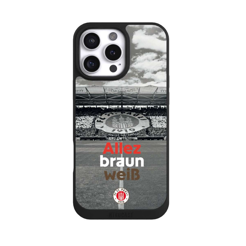 iPhone 16 Pro Max NIVOpure FC St. Pauli Allez braun weiss