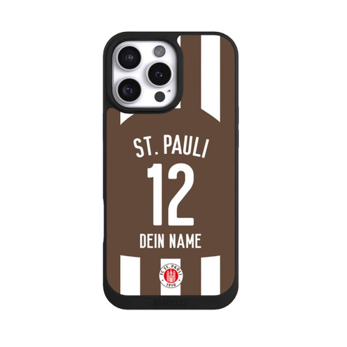 Apple iPhone 16 Pro Max NIVOpure FC St. Pauli Trikot Personalisierbar 25-26