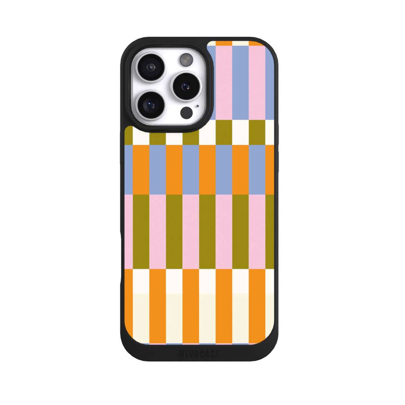 iPhone 16 Pro Max NIVOpure Thème à Carreaux Colorés et Audacieux