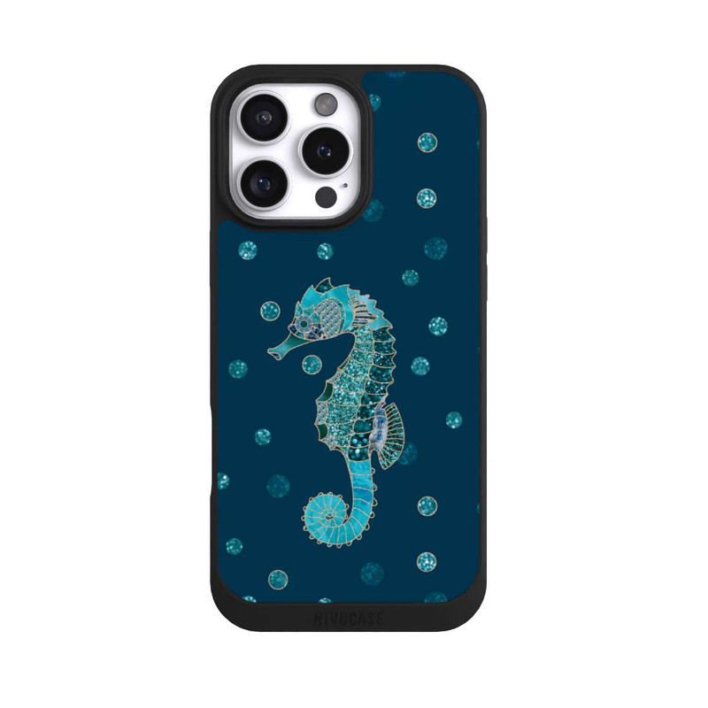 iPhone 16 Pro Max NIVOpure Glamour Sea Horse Art
