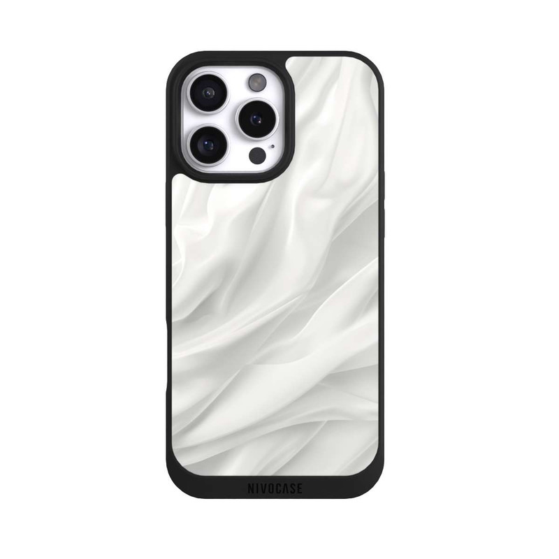iPhone 16 Pro Max NIVOpure White Satin Smooth Texture With AI