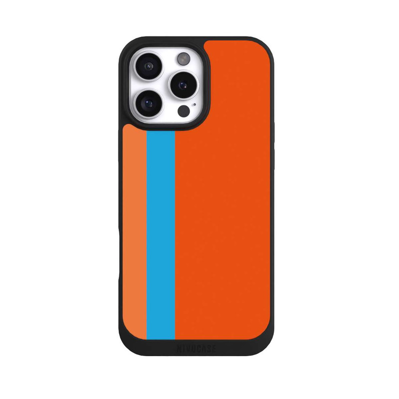 iPhone 16 Pro Max NIVOpure Rayures Orange Bleu