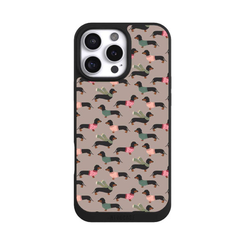 Apple iPhone 16 Pro Max NIVOpure Dackel Muster Winter