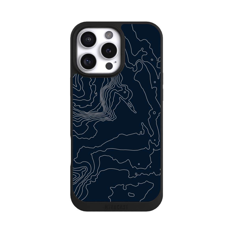 iPhone 16 Pro Max NIVOpure Lignes de Contour de Montagne Sombres