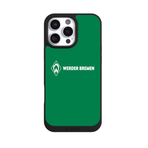 Apple iPhone 16 Pro Max NIVOpure Werder Bremen Schriftzug Raute Grün