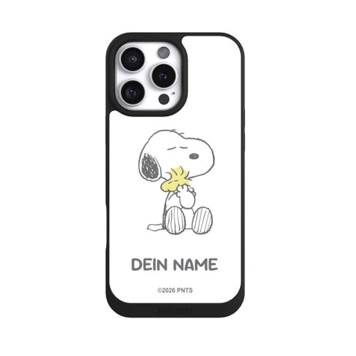 Apple iPhone 16 Pro Max NIVOpure Snoopy And Woodstock Cuddling Personalisierbar