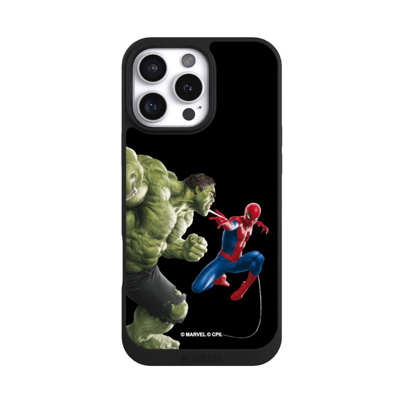 iPhone 16 Pro Max NIVOpure Spider-Man affronte Hulk