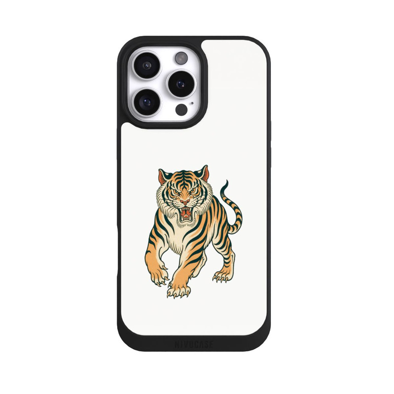iPhone 16 Pro Max NIVOpure Wütender Tiger mit KI