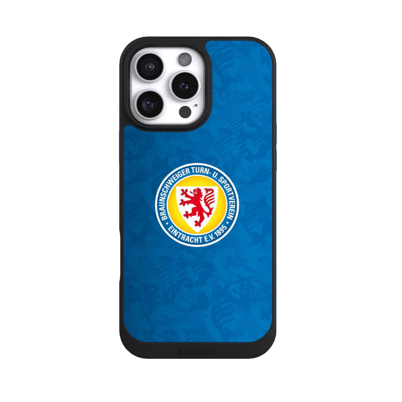 iPhone 16 Pro Max NIVOpure Eintracht Braunschweig Motif Lions Bleu