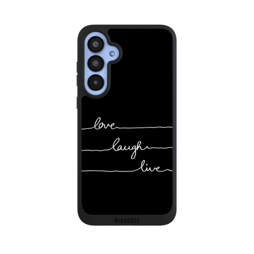Samsung Galaxy A55 5G NIVOpure Love Laugh Live weiß/schwarz