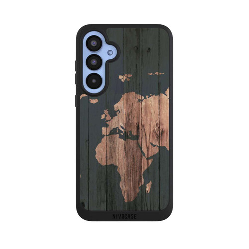 Samsung Galaxy A55 5G NIVOpure Wooden World Map