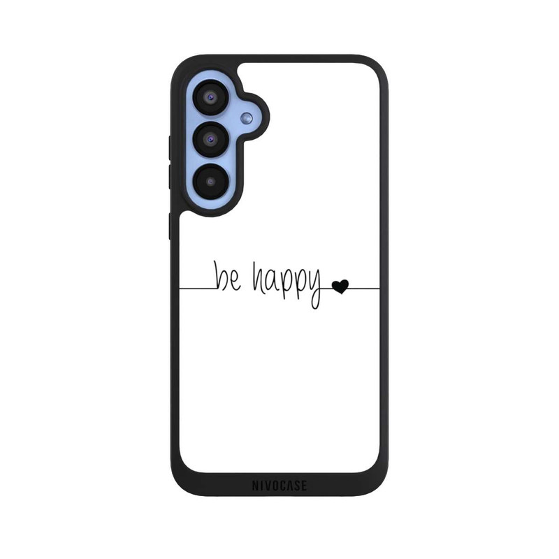 Galaxy A55 5G NIVOpure Be Happy Weisser Hintergrund
