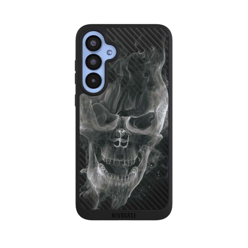 Galaxy A55 5G NIVOpure rauchender Totenkopf Carbon