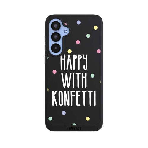 Samsung Galaxy A55 5G NIVOpure Happy with Konfetti White ohne Hintergrund