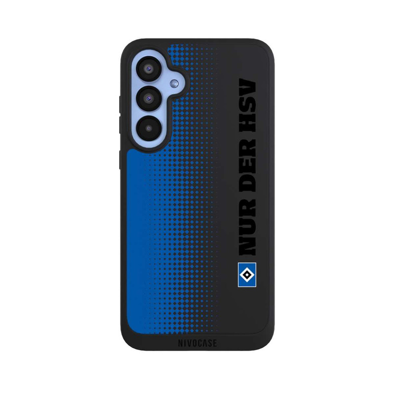 Galaxy A55 5G NIVOpure Nur der HSV - Trame losange bleue - sans fond