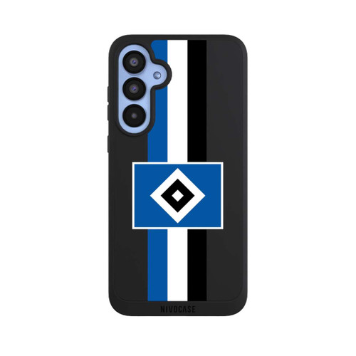 Samsung Galaxy A55 5G NIVOpure HSV Streifen - Blau-Weiß-Schwarz - ohne Hintergrund