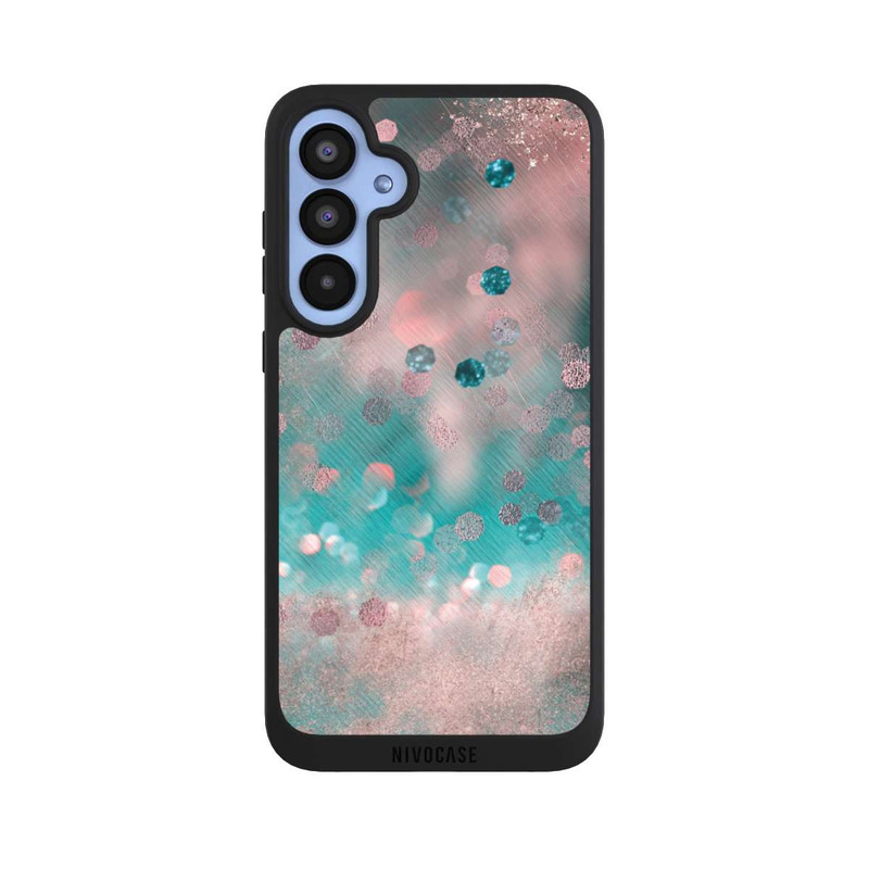 Galaxy A55 5G NIVOpure Turquoise Glamour Glitter Look