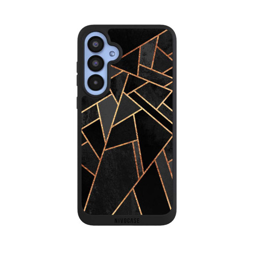 Samsung Galaxy A55 5G NIVOpure Schwarze Nacht Gold Druck