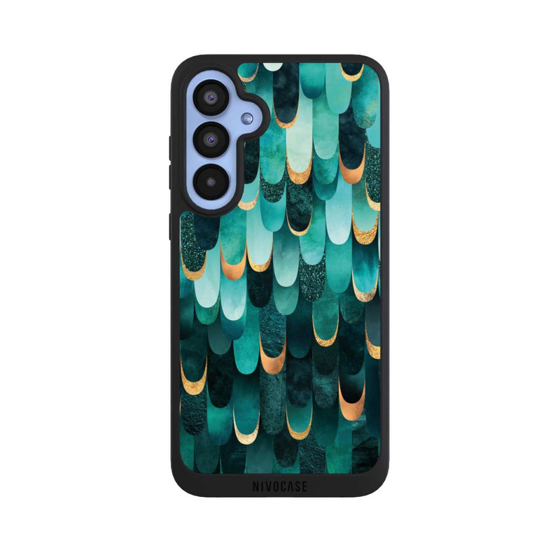 Galaxy A55 5G NIVOpure Gefiedert Türkis Golddruck