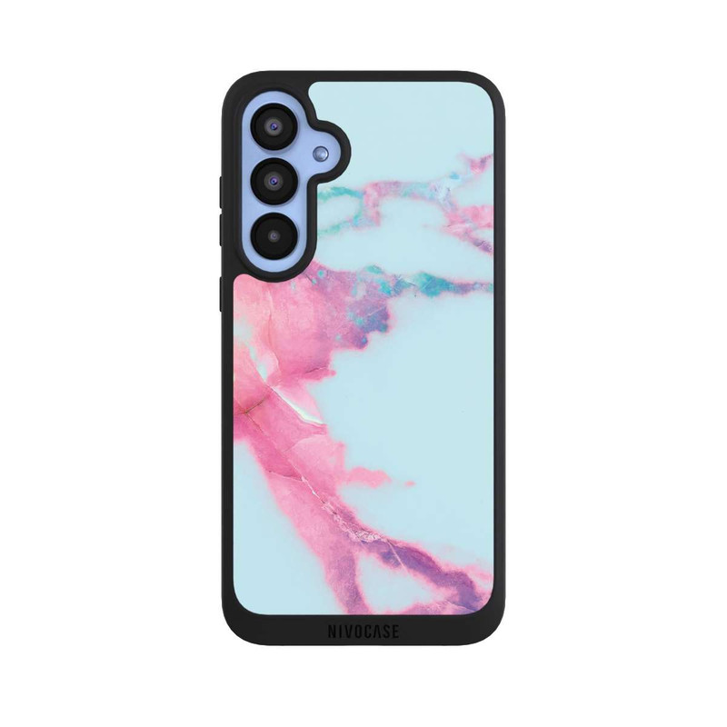 Galaxy A55 5G NIVOpure Hellblauer schillernder Adermarmor