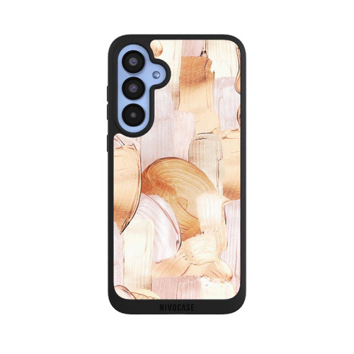 Samsung Galaxy A55 5G NIVOpure White/Gold Brush Pattern