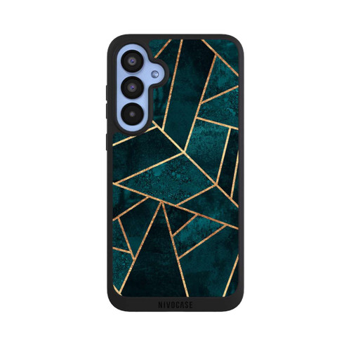 Samsung Galaxy A55 5G NIVOpure Tief Blaugrün Stein Gold Druck