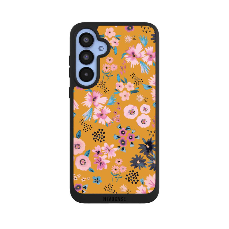 Galaxy A55 5G NIVOpure Kleine Blumen senfgelb