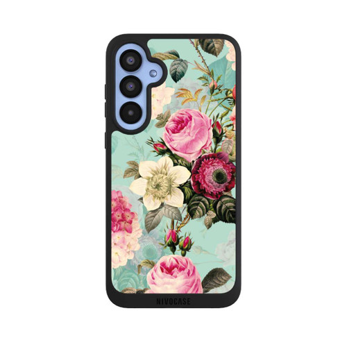 Samsung Galaxy A55 5G NIVOpure Turquoise Wallpaper Roses