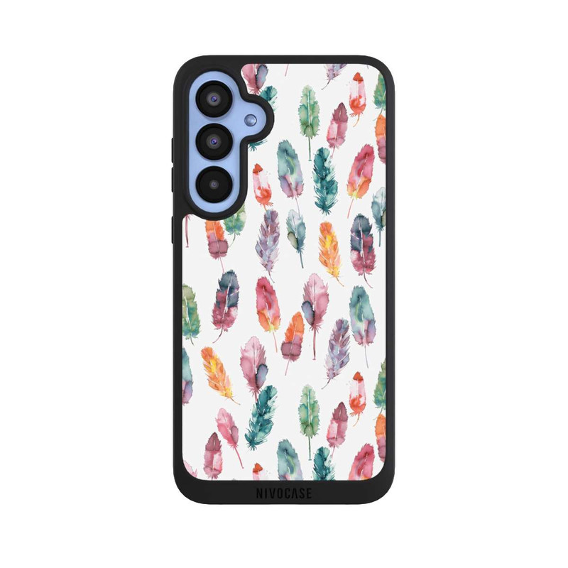 Galaxy A55 5G NIVOpure Aquarellfedern Boho