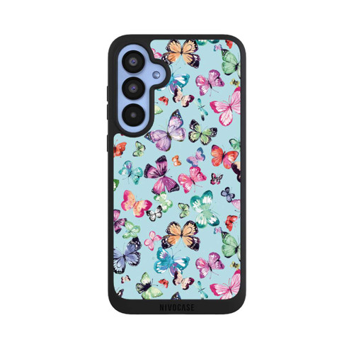 Samsung Galaxy A55 5G NIVOpure Schmetterlinge rosa orange blau