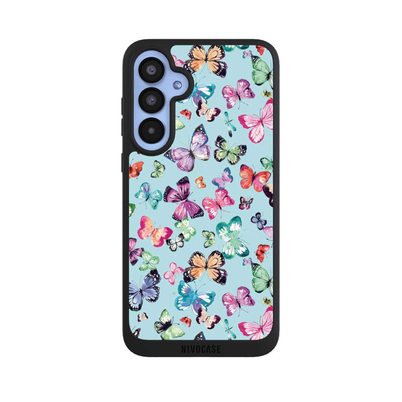 Galaxy A55 5G NIVOpure Butterflies Pink Orange Blue