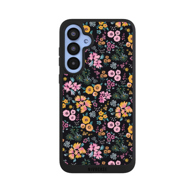 Galaxy A55 5G NIVOpure Little Flowers Multi Black 2