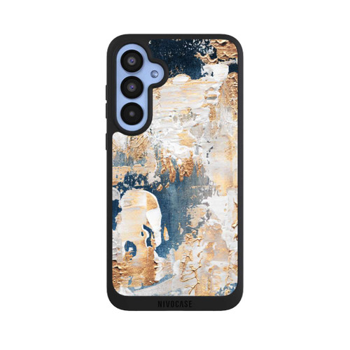 Samsung Galaxy A55 5G NIVOpure Abstraktion Blau und Gold