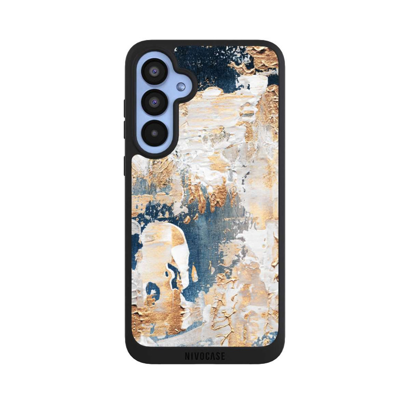 Galaxy A55 5G NIVOpure Abstraktion Blau und Gold