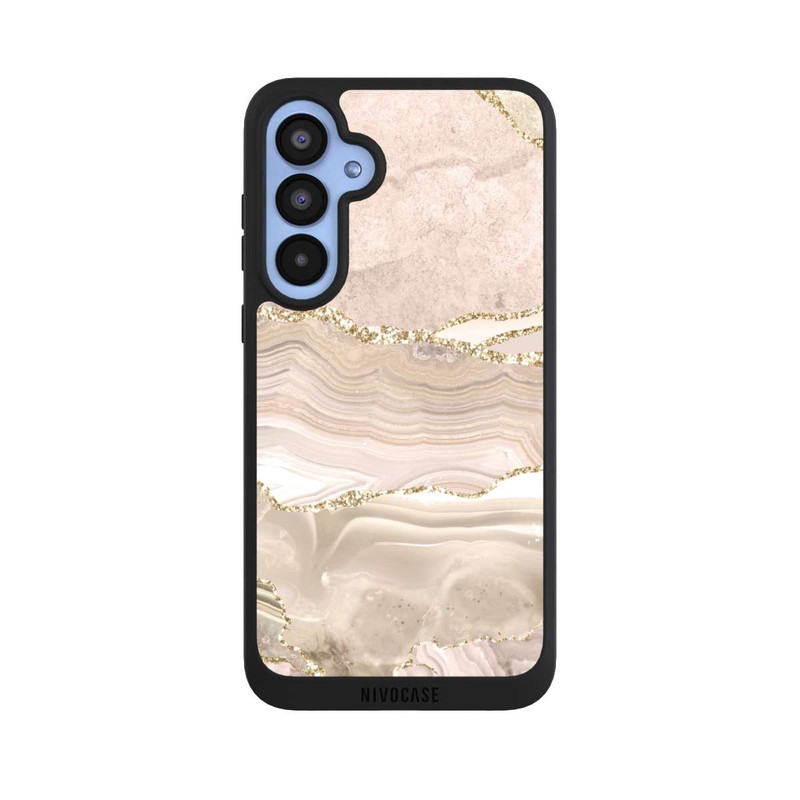Galaxy A55 5G NIVOpure Rose Marble Dream Golden Stripes