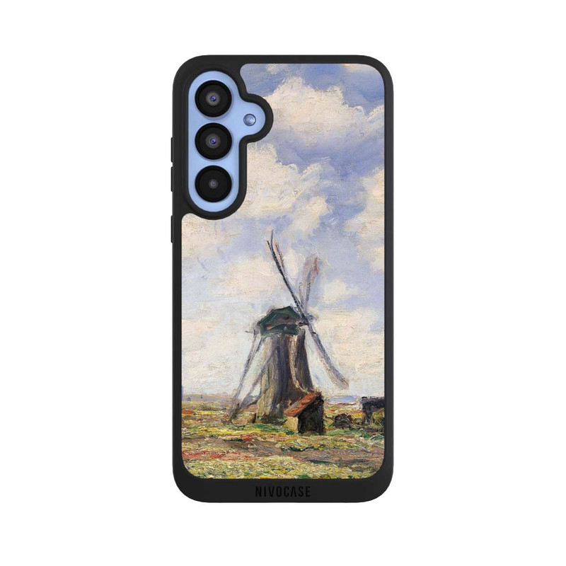 Galaxy A55 5G NIVOpure Tulip Fields with the Rijnsburg Windmil by Claude Monet