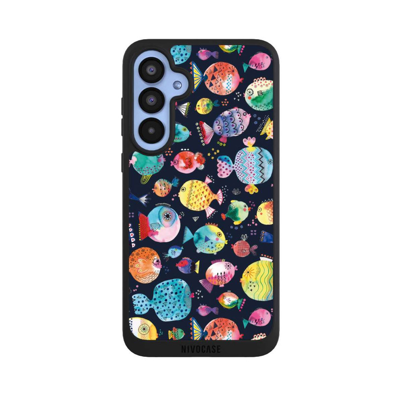 Galaxy A55 5G NIVOpure Strandkugelfische Kinder Marineblau
