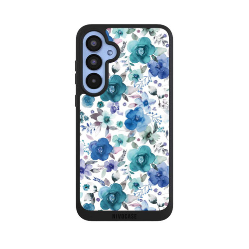 Samsung Galaxy A55 5G NIVOpure Winterblumensträuße Blau