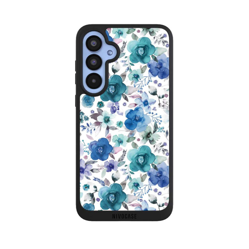 Galaxy A55 5G NIVOpure Winter Floral Bouquets Blue