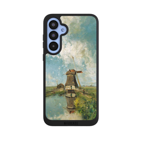 Samsung Galaxy A55 5G NIVOpure A Windmill on a Polder Waterway