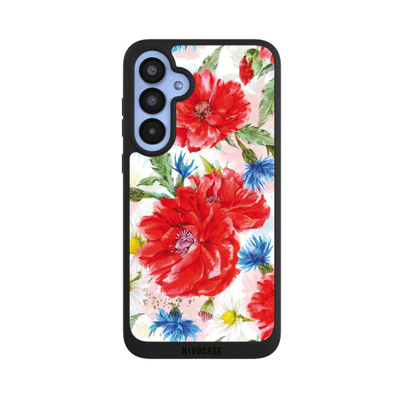 Galaxy A55 5G NIVOpure Summer Meadow, cornflowers and poppies