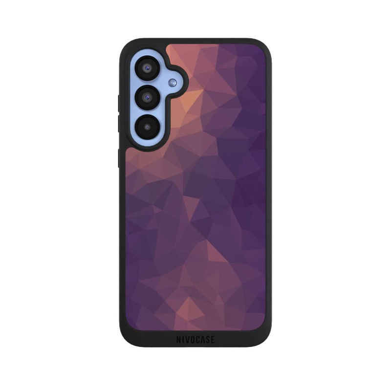 Galaxy A55 5G NIVOpure Polygonal Mosaic Rot/Violett