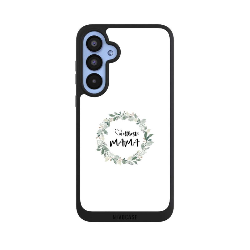 Galaxy A55 5G NIVOpure Weltbeste Mama Blumenkranz