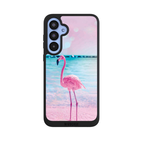 Samsung Galaxy A55 5G NIVOpure Pink Flamingo on the beach