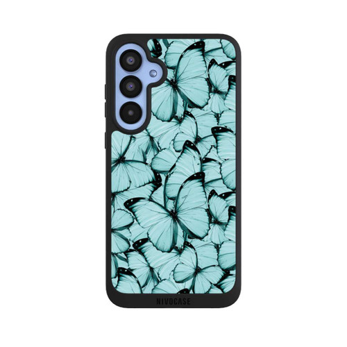 Samsung Galaxy A55 5G NIVOpure Teal Schmetterlinge
