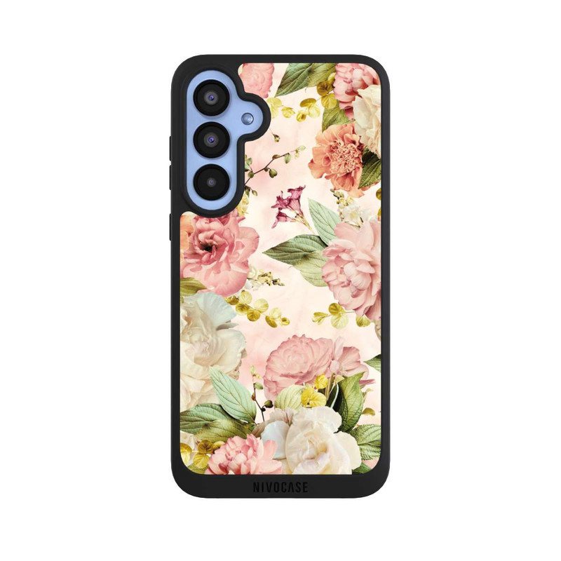 Galaxy A55 5G NIVOpure Flower Frame Peonies beige