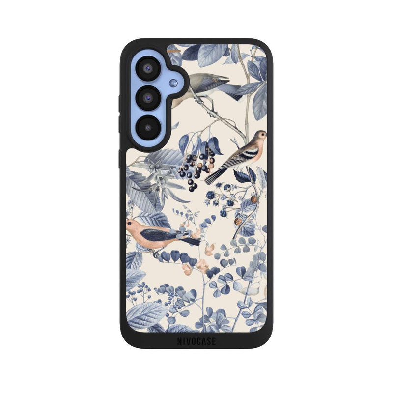 Galaxy A55 5G NIVOpure Vögel und Beeren in Beige