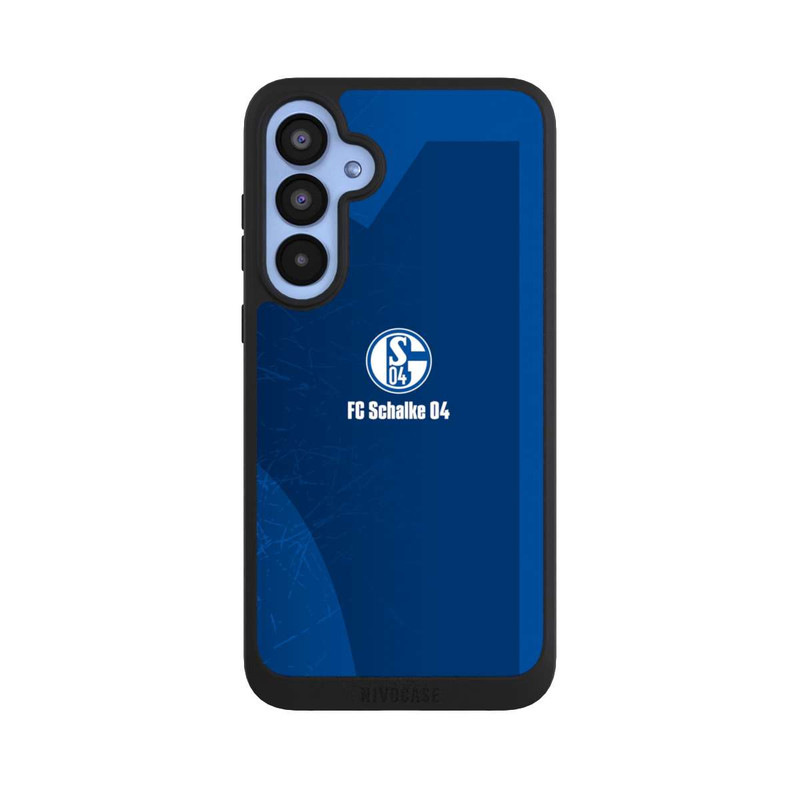 Galaxy A55 5G NIVOpure Schalke 04 Blauer Hintergrund Mit Logo